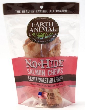 Earth Animal No Hide Salmon Medium Dog Chews 2 pack